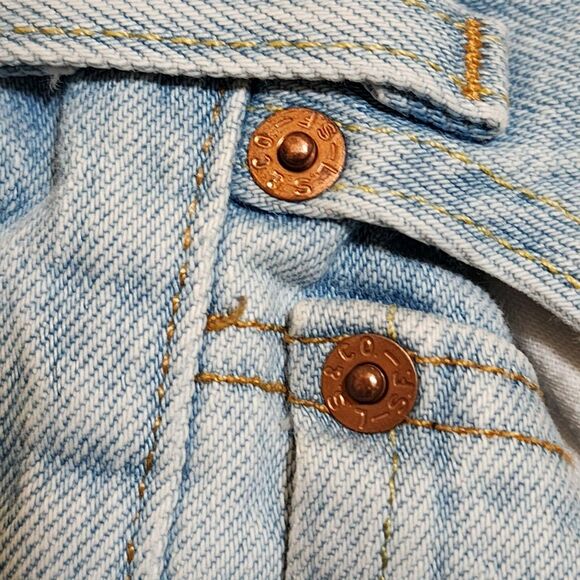 Levi's 501 XX Mens Straight Button-Fly Jeans 34/30 Blue Cotton-Blend 00501-3184 - Picture 7 of 16